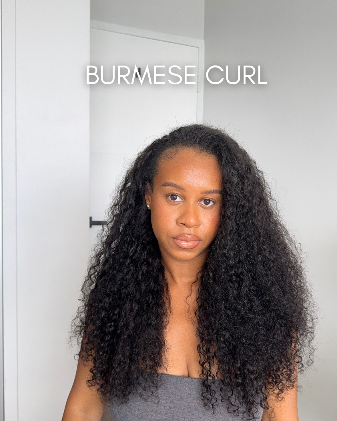 Burmese Curl Flipover Half Wig | Ready to Ship