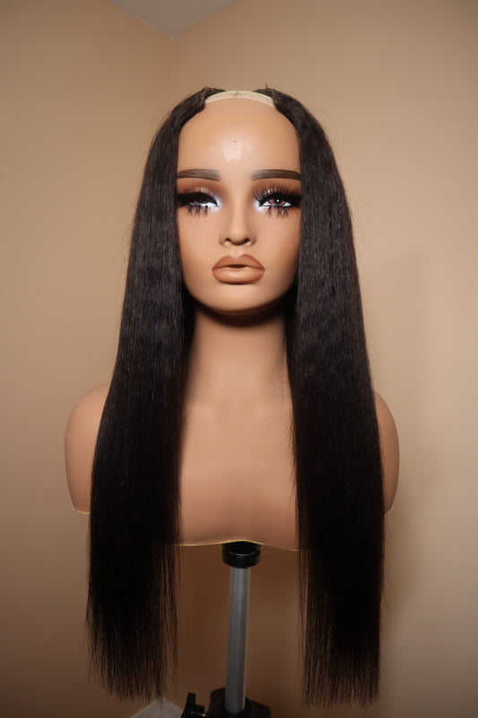 KINKY STRAIGHT U-PART WIG